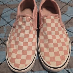 Vans Womans Checkered Slip-On Sneakers
